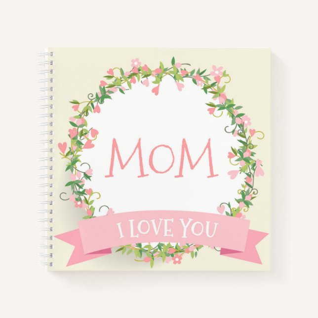 Te amo, libro de visitas del Día de la Madre (Anverso)
