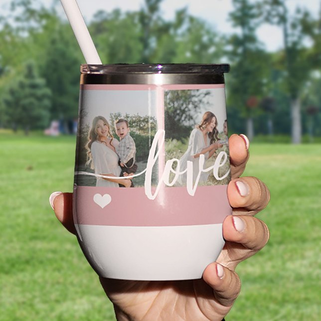 Te amo mamá 5 collage de fotos moderno personaliza (Subido por el creador)