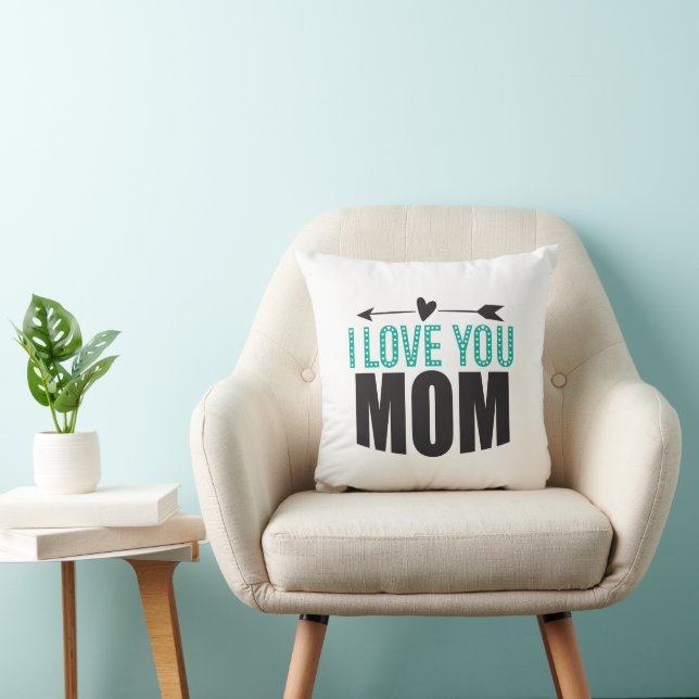 Te Amo Mamá Cojín decorativo (Silla)
