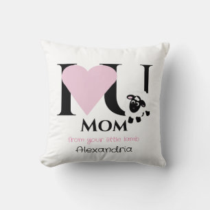 Te amo, mamá, Cojín decorativo de ovejas Personali