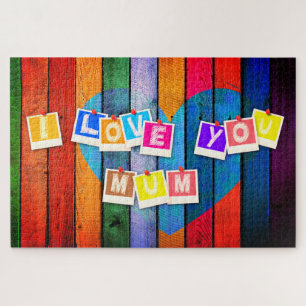 Te amo, mamá Jigsaw Puzzle Feliz Día de la Madre
