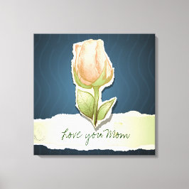 Te amo mamá, lienzo