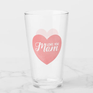 Te amo, mamá manda mensajes, madre de corazón rosa