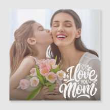 Te Amo Mamá Personalizado Foto Tarjeta Magnética