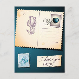 Te amo mamá, postal