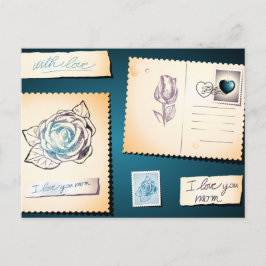 Te amo mamá, postal