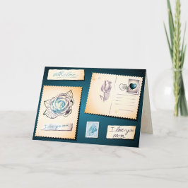 Te amo mamá, tarjeta