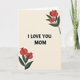 Te Amo Mamá Tarjeta Botánica
