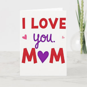Te Amo Mamá Tarjeta del Corazón