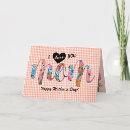 Te amo mamá | Tarjeta del día de la madre