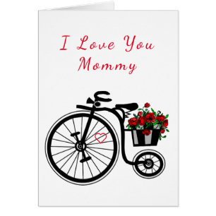 Te Amo Mami Flores De Tarjetas Bicicleta Por Ti