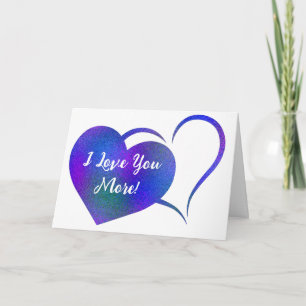 Te Amo Más Falsa Tarjeta De Corazón Púrpura Purpur