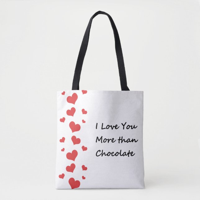 Te amo más que la bolsa de chocolate Valentine Tot (Anverso)