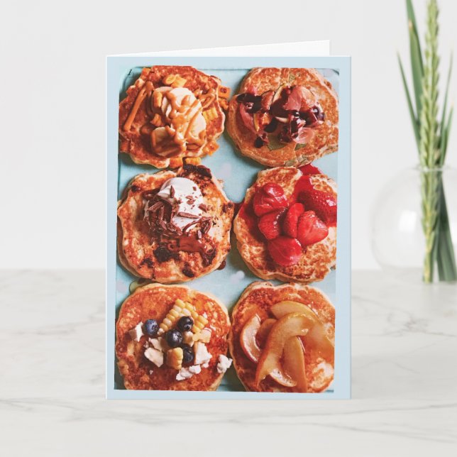 TE AMO ***MÁS QUE PANCACKES** TARJETA DE AMOR (Anverso)