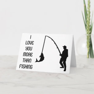 TE AMO ***MÁS QUE PESCA*** TARJETA DE CUMPLEAÑOS