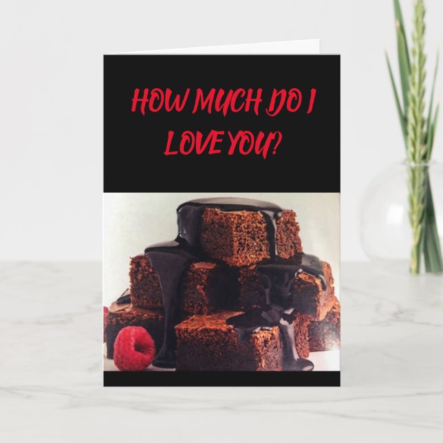 TE AMO ***MÁS QUE POSTRE*** TARJETA DE AMOR (Anverso)