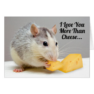 Te amo más que tarjeta de felicitación del queso
