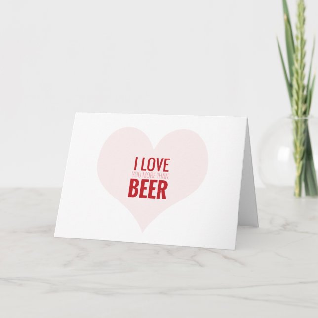 Te amo más que tarjeta del el día de San Valentín (Anverso)