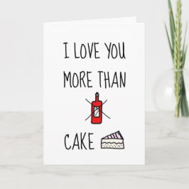 TE AMO MÁS QUE, Tarjeta divertida del Día de San V