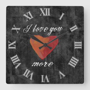 Te amo más reloj de pared