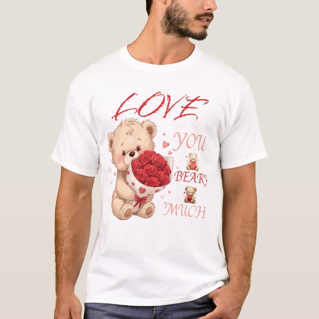 "Te Amo Mucho" Camiseta del Día de San Valentín (Anverso)