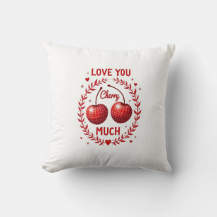 Te Amo Mucho Cereza Almohada