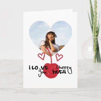 Te Amo Mucho Cereza Tarjeta Día de San Valentín