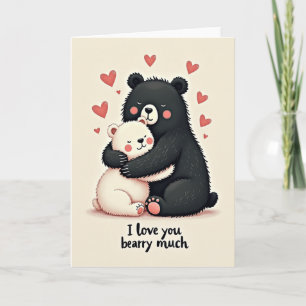 Te Amo Mucho Osito Tarjeta