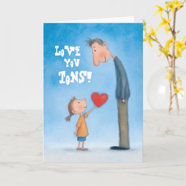 Te Amo Mucho Tarjeta del Día del Padre (flor amarilla)