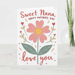 Te Amo Nana Tarjeta del Día de la Madre