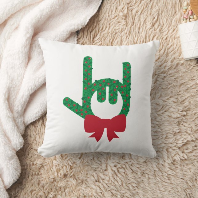 Te Amo Navidades Wreath Cojín decorativo (Manta)