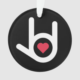 Te Amo Ornamento Negro De Navidad