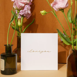 te amo | oro falso | Arte minimalista