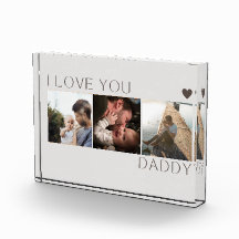 Te amo papá, Collage de fotos, regalo, foto bloque