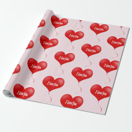 Te amo - Papel de envoltura romántico