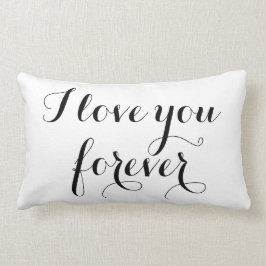 Te amo para siempre almohada
