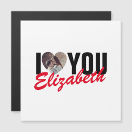 Te amo Personalizado foto Corazón y nombre