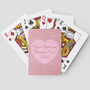 "TE AMO" personalizado jugando cartas
