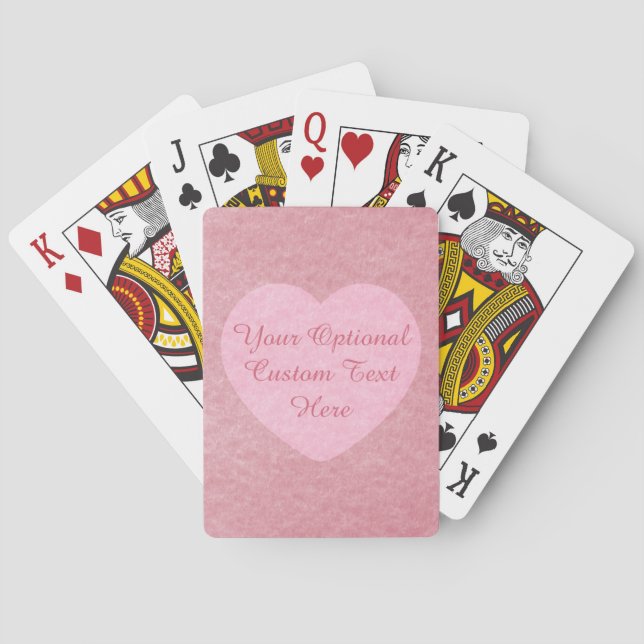 "TE AMO" personalizado jugando cartas (Reverso)