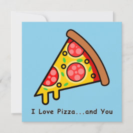 Te Amo Pizza...y Tú Tarjeta Divertida del Día de S