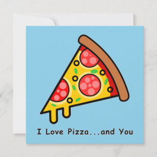 Te Amo Pizza...y Tú Tarjeta Divertida del Día de S