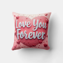 Te amo por siempre almohada - regalo El día de San