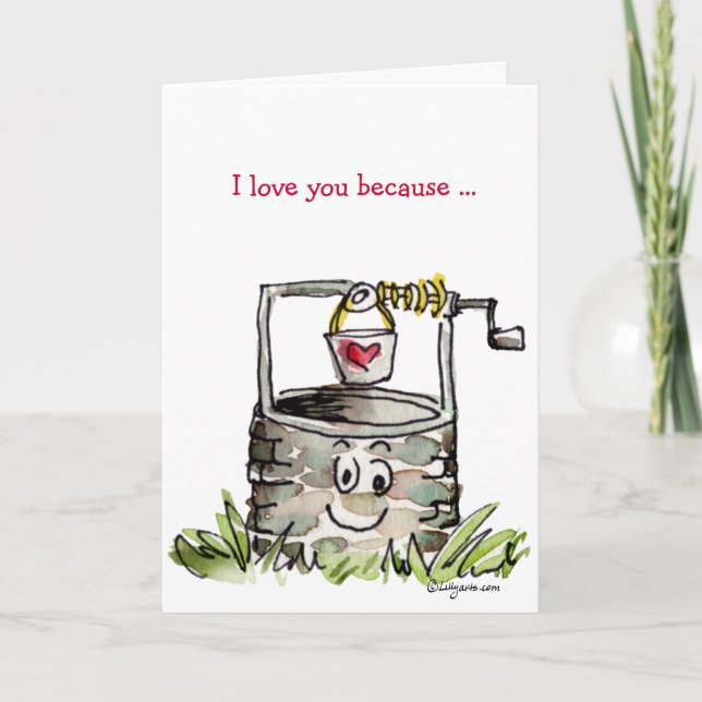 Te amo porque… Tarjeta de la tarjeta del día de (Anverso)