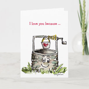 Te amo porque… Tarjeta de la tarjeta del día de