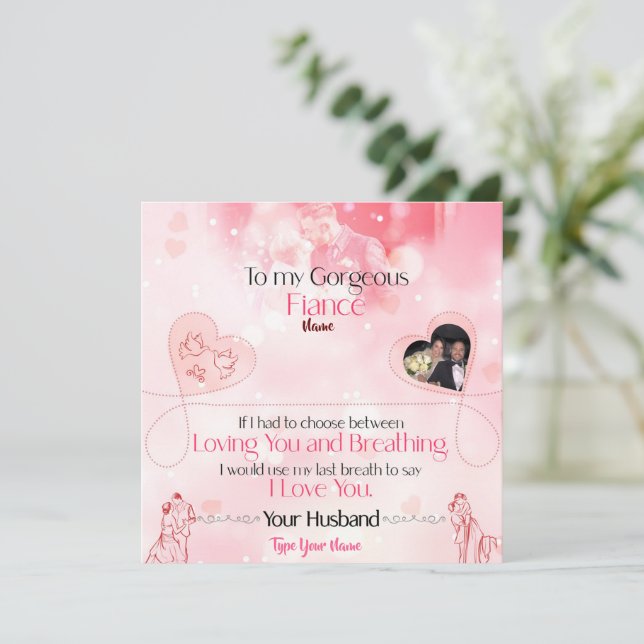 Te amo regalo para ella (Anverso de pie)