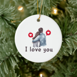 Te amo San Valentín adornos de moda diseños 