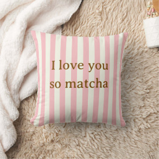 Te Amo Tanto Matcha Almohada Rosa Linda