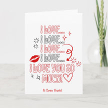 Te amo tanto nota romántica de San Valentín