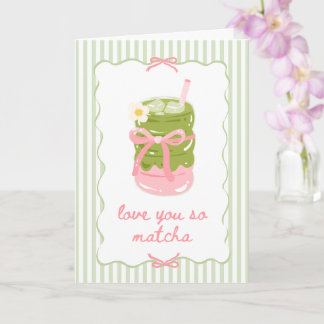 Te Amo Tanto Tarjeta Matcha Rosa y Verde