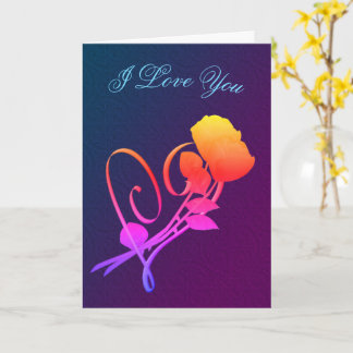 Te Amo Tarjeta Arcoiris De Roses Rojos